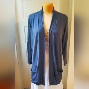 Eddie Bauer NWOT Grey Thigh Length Lightweight Sweater Size 1X